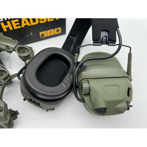 6TH GEN TACTICAL HEADSET тактическая гарнитура, звукосниматель и шумоподавление, активные в Одинцово