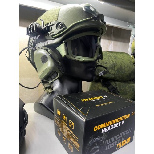 "COMMUNICATION HEADSET V" Активные тактические наушники для стрельбы в Одинцово