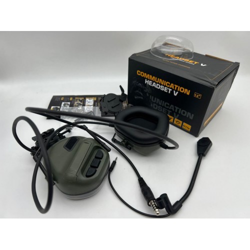 "COMMUNICATION HEADSET V" Активные тактические наушники для стрельбы в Одинцово