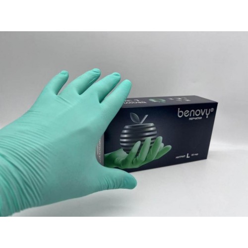 BENOVY MULTICOLOR НИТРИЛ медицинские цветные перчатки в Одинцово