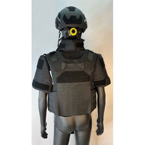 Бронежилет разгрузочный UNIVERSAL ARMOR в Одинцово (СВМПЭ + бронеплиты Бр5 класса) черный