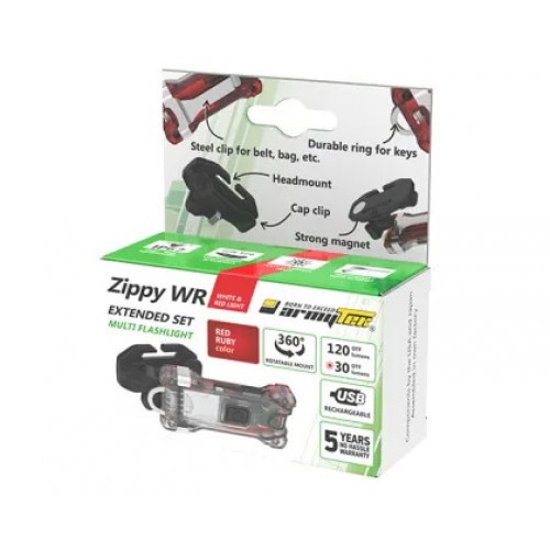 Наключный фонарь Armytek Zippy Extended Set WR (Red Ruby) в Одинцово